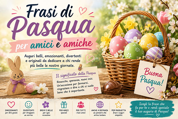 Frasi di Pasqua per amici e amiche: auguri belli e speciali