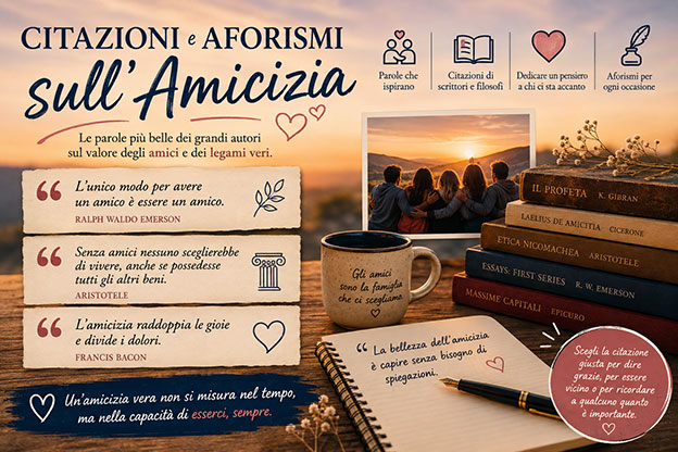 Citazioni e aforismi sull'amicizia