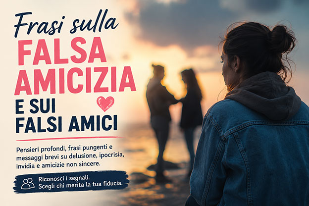 Frasi sull'amicizia falsa e sui falsi amici