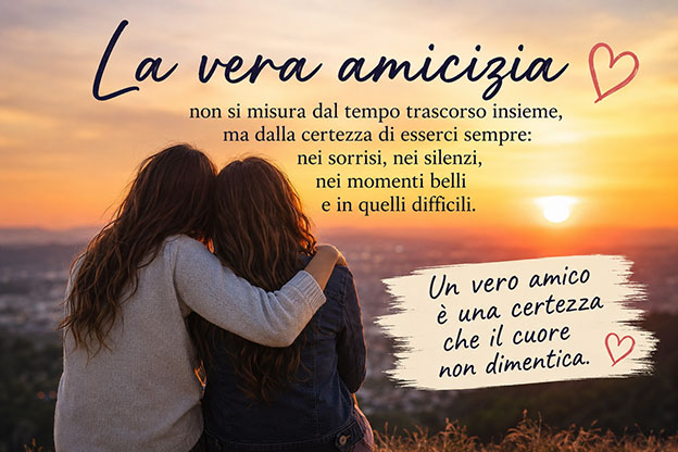 Le più belle frasi di amicizia vera