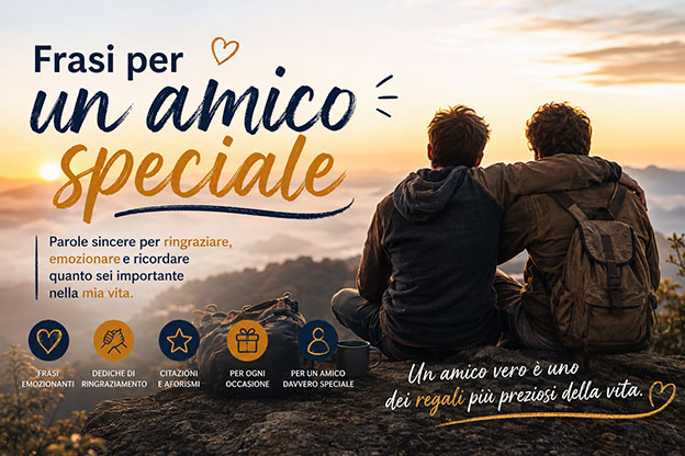 Le più belle frasi per un amico speciale