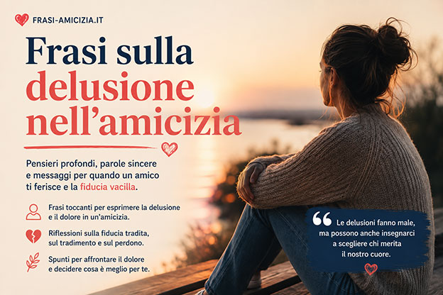 Frasi sulla delusione nell'amicizia: quando un amico ti ferisce