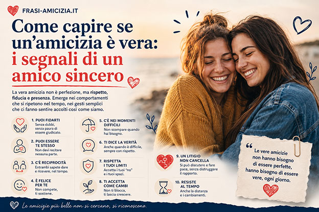 Come capire se un'amicizia è vera: i segnali di un amico sincero